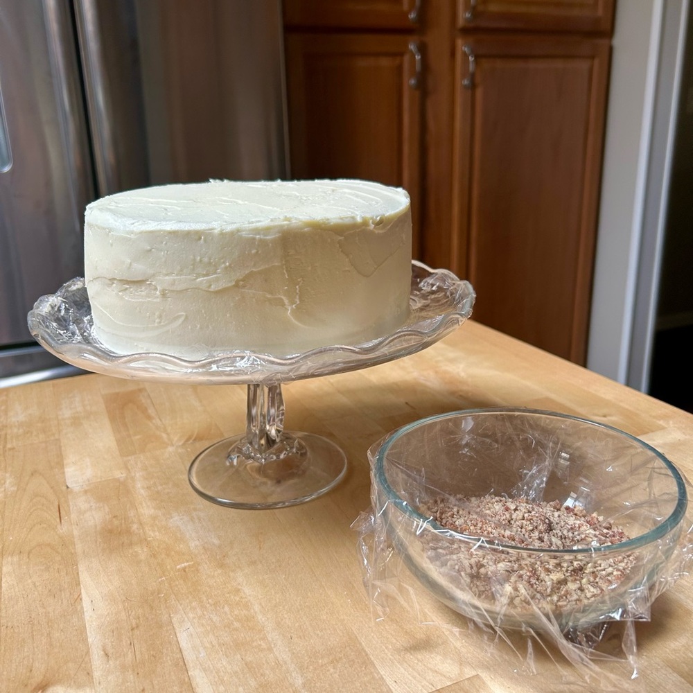 White Glass Cake Stand for Kitchen Bakeware